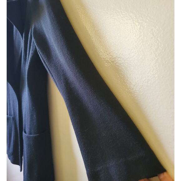 Vtg Aileen Designer Womens  Blazer Black Single Button Sz 10 - Picture 6 of 11